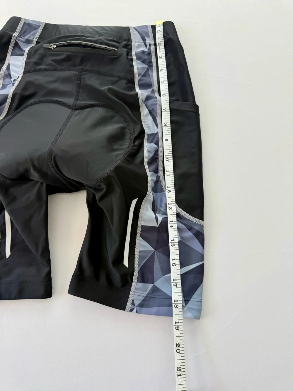 Men's Black Padded Athletic Cycling Shorts