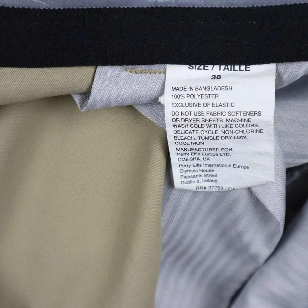 PGA Tour Shorts Mens 38 Performance Golf Chino Casual Stretch Flat Front Beige‎