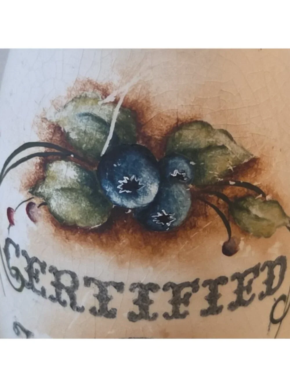 Unmarked hand painted