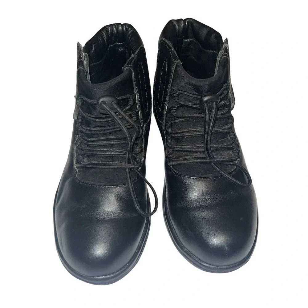 SureFit Boots Men's Black Size 7 Leather Comfort Lace-Up‎ Work Boots