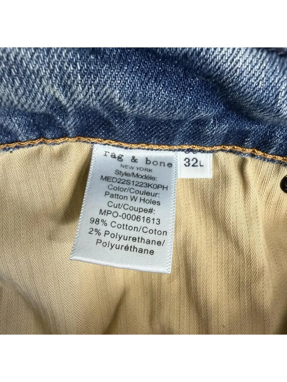 rag & bone measurements have