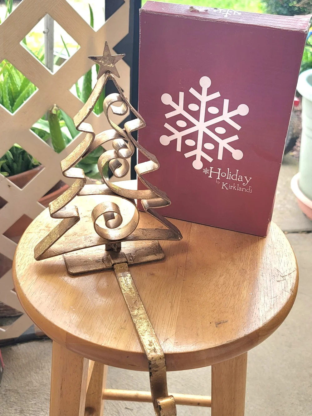 Holiday by Kirklands decor warm metal
