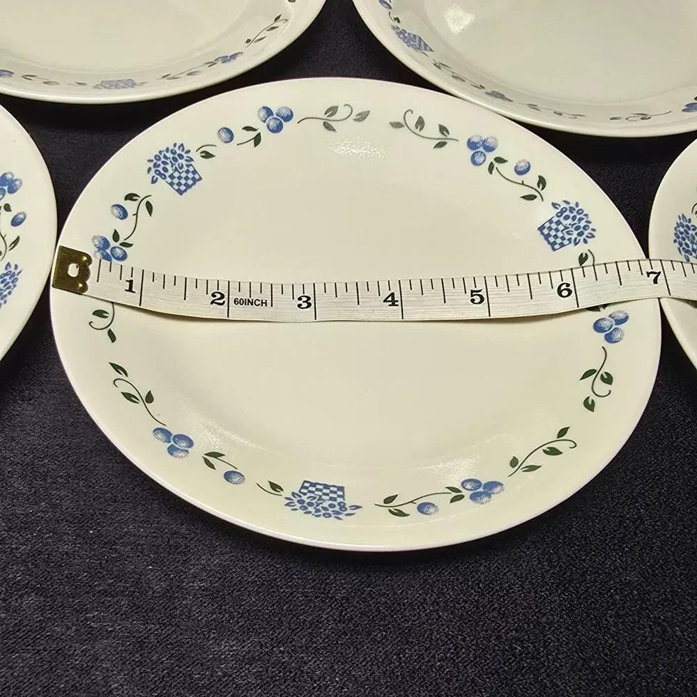Corelle Blueberry Bouquet Bread & Butter Dessert Plates Set of 6