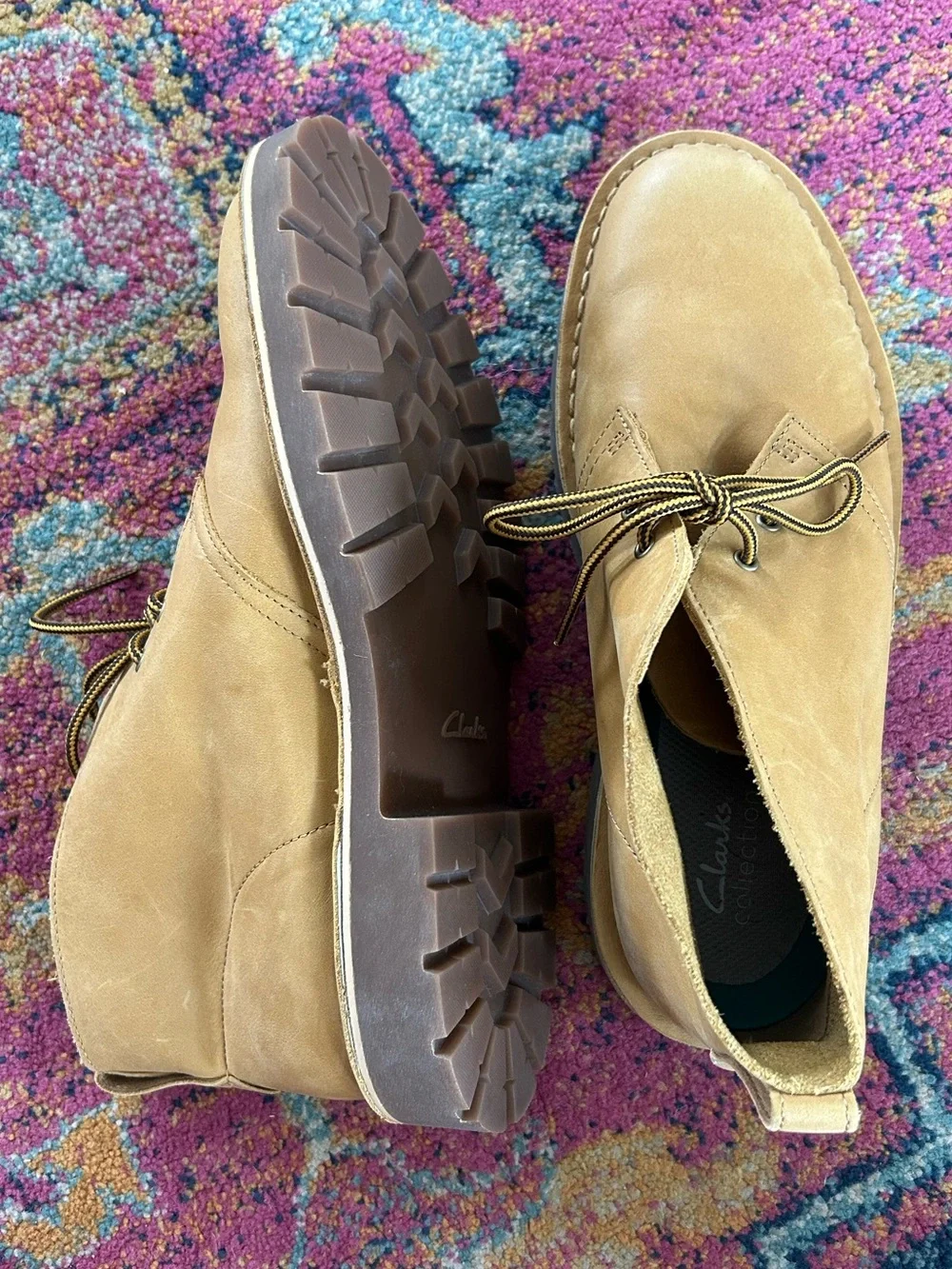Clarks men’s cognac