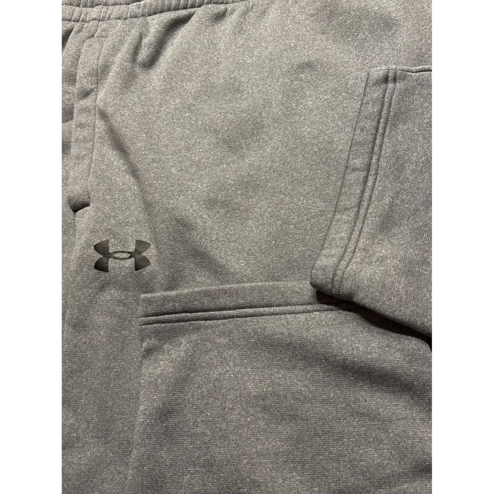 Under Armour Mens 5XL Gray Loose Fit Fleece Jogger Sweatpants Athletic Pants