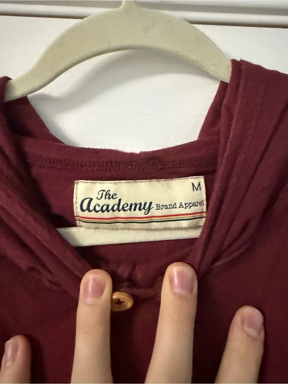 The Academy Brand Men's Crewneck Hooded Sweater - Burgundy