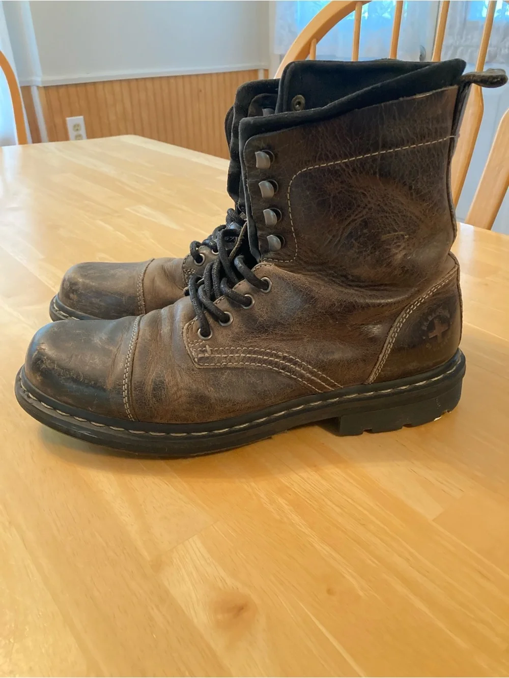 Dr. Martens Brown Leather Lace-Up Boots