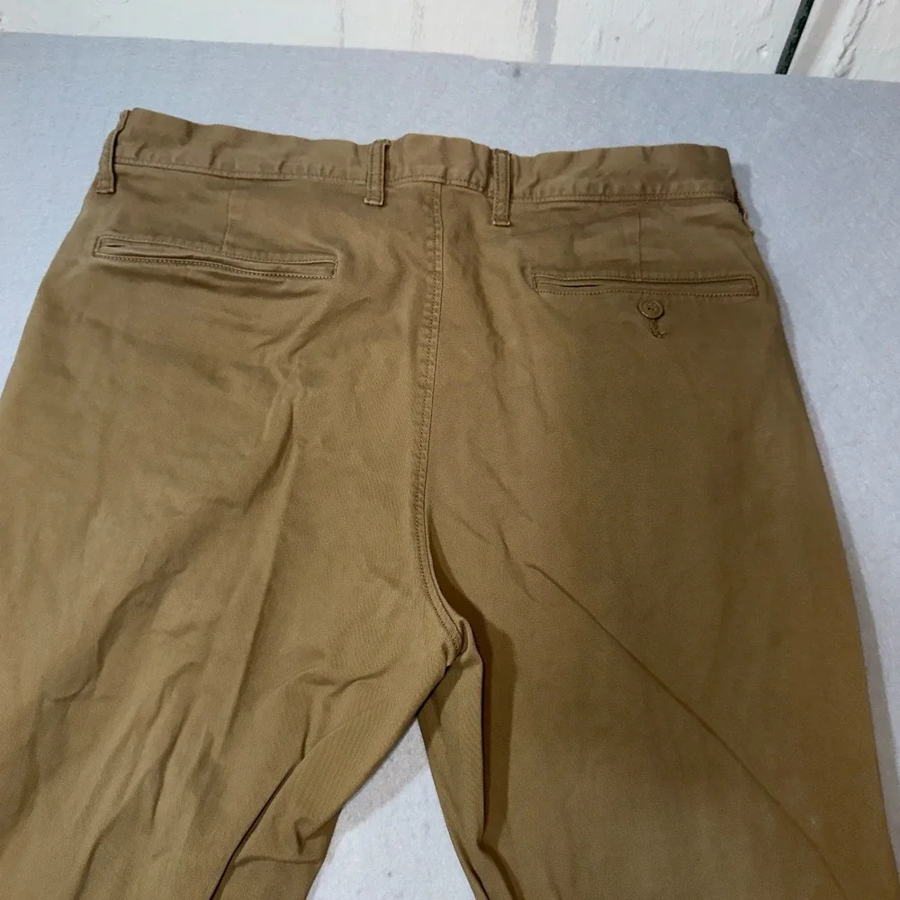 J.Crew 770 Straight Fit Chino Pants Mens 32x34 Khaki Tan Cotton‎ Twill Stretch