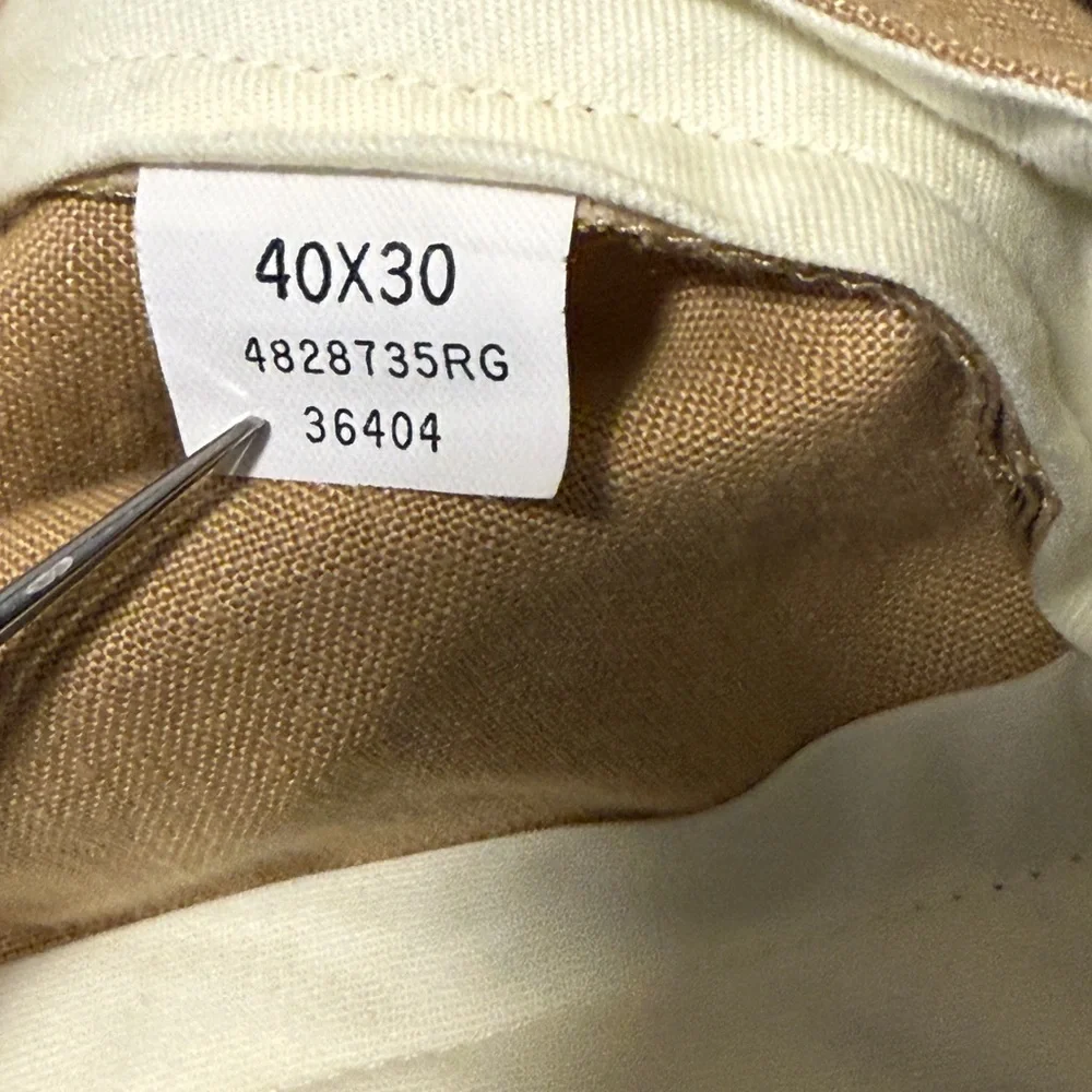 Polo Ralph Lauren 100% Linen Pants Khaki Beige Men 40x30 Lightweight Summer