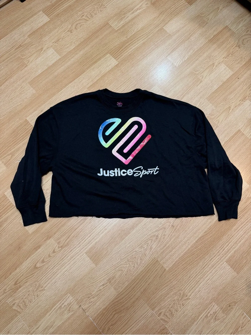 Justice sweatshirt hem
