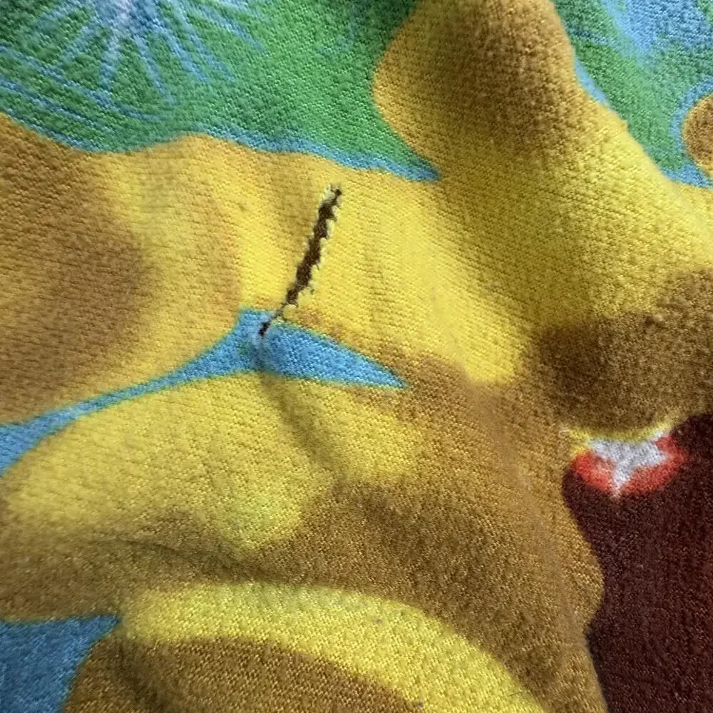 VTG Disney Tinker Bell Throw Blanket 40x50 Fleece Kids Disney Fairies Multicolor
