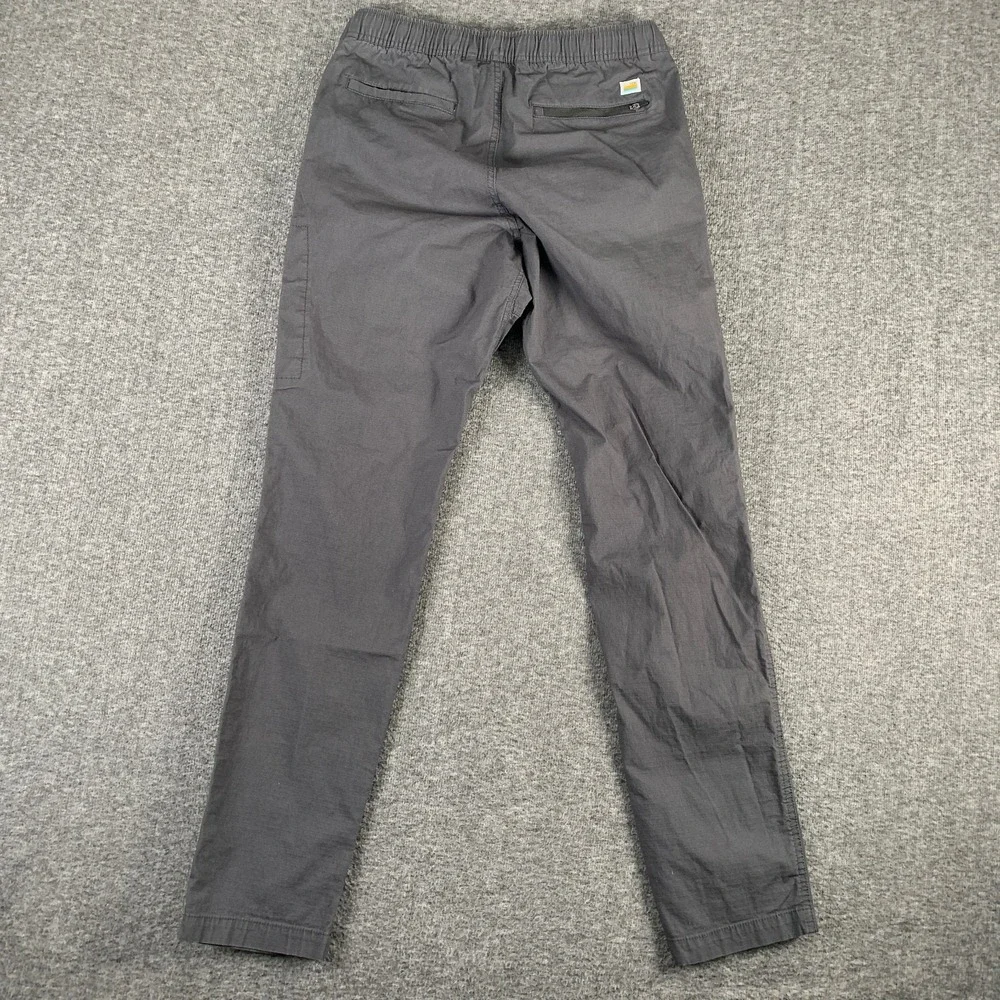Vuori Ripstop Climber Pants Men Small Gray Drawstring Modern Trousers 32' Inseam