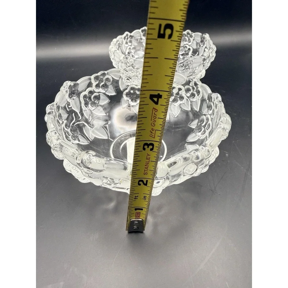 2 Mikasa Carmen Crystal Fruit Bowls SA510/410 Germany Floral‎ Glass Labels