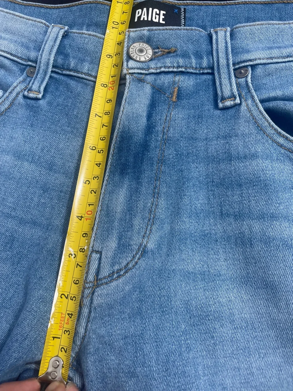 PAIGE Men's Slim Straight‎ Jeans in Medium Blue Wash