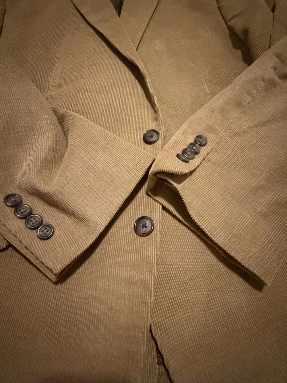 Chaps lapel shade neutral