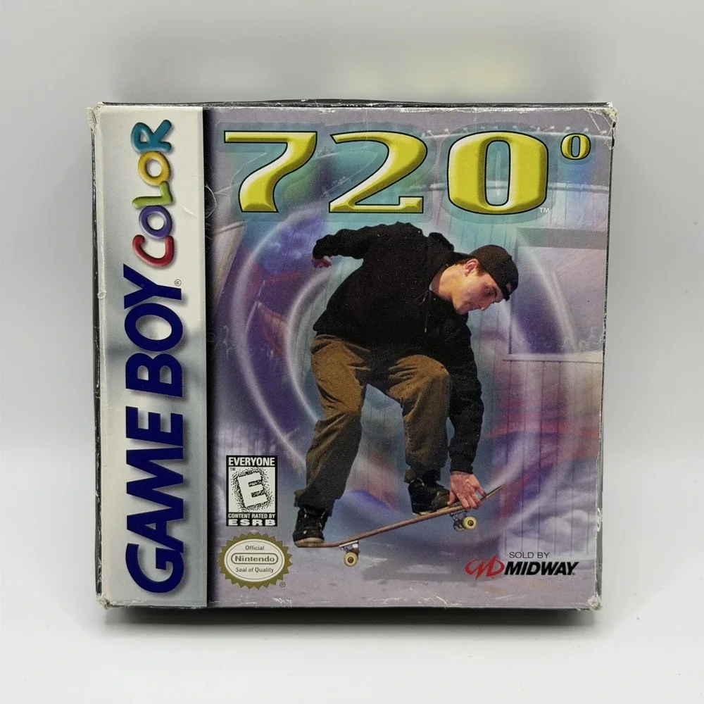 720° Nintendo Game Boy Color Game E Midway‎ 1999 NTSC-U/C Box Cart Skateboarding