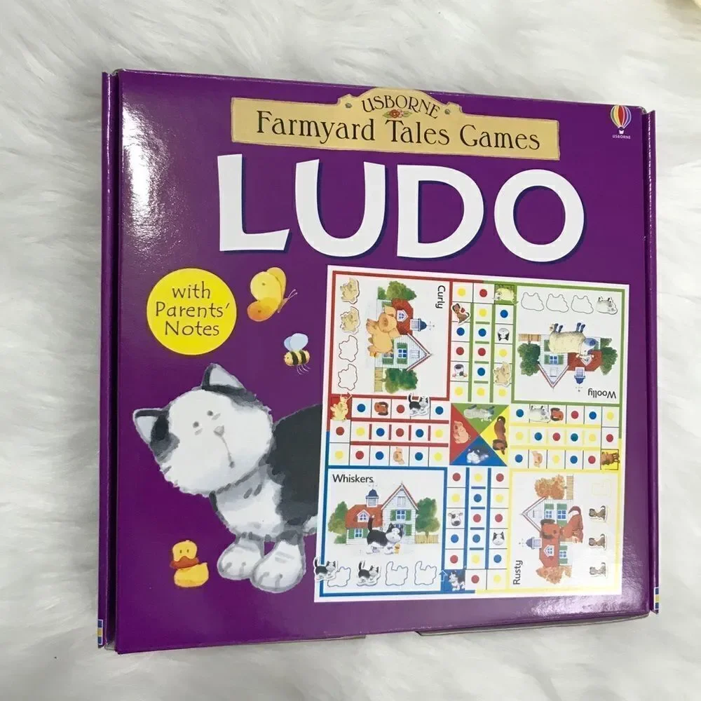 NWOT PaperPie Farmyard Tales Game Ludo‎ kids children boy girl gift Usbourne toy