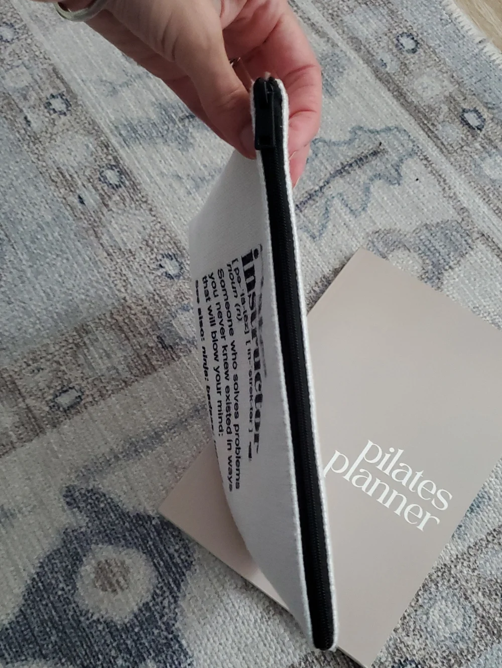 Pilates Instructor Gift Set Class Planner And Zip Pouch