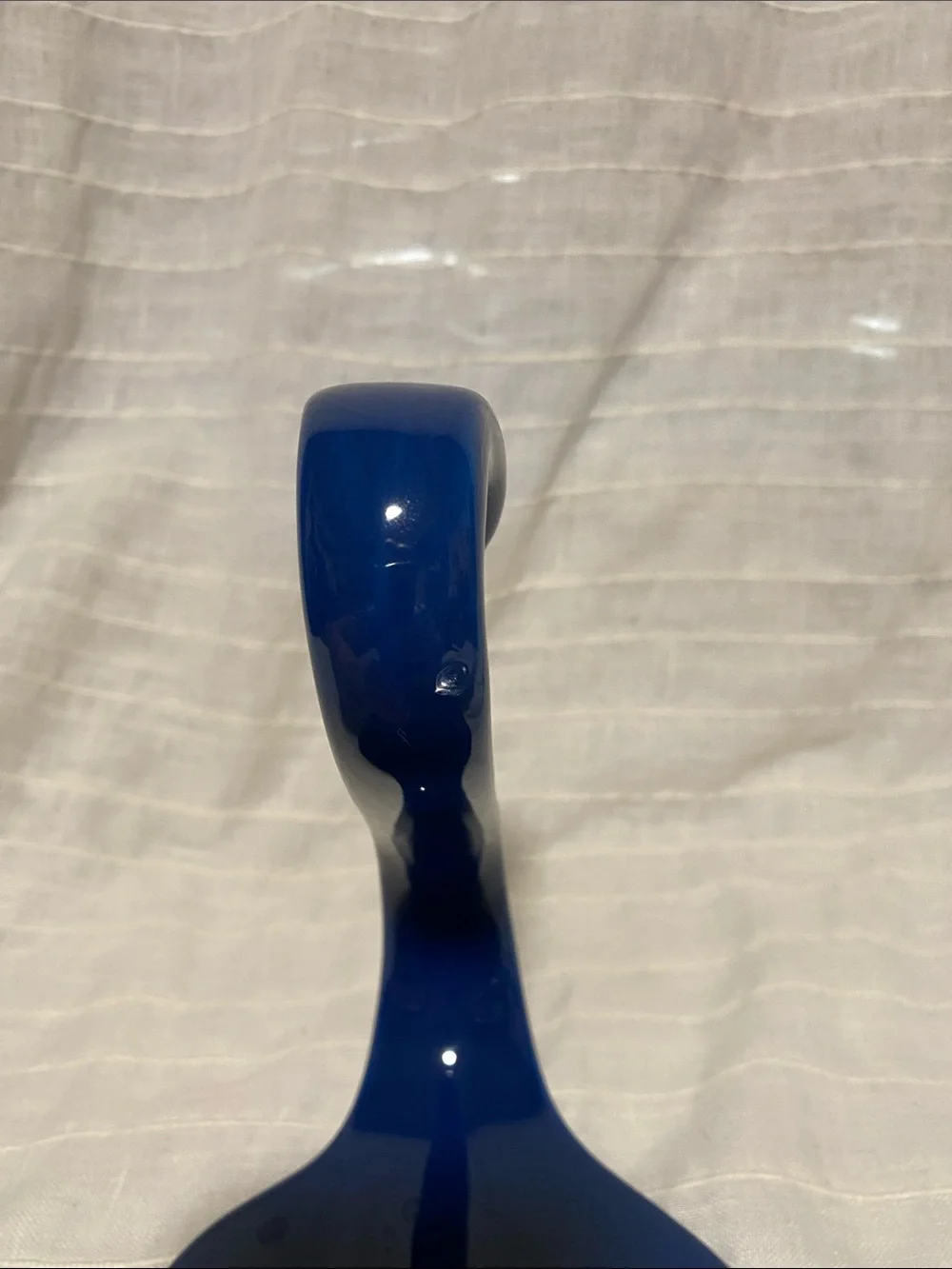 Vintage Blue Ceramic Swan Dish