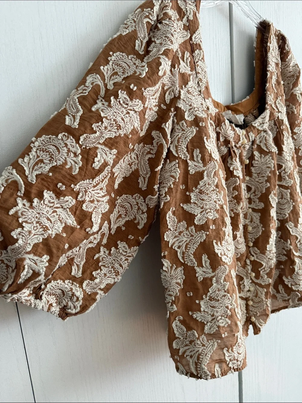 Anthropologie jacquard paisley