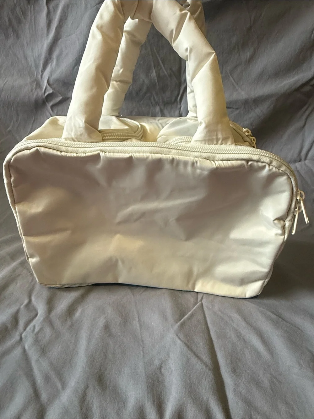 Bagsmart - Zora space saver 4-in-1 multifunction toiletry bag - white / cream