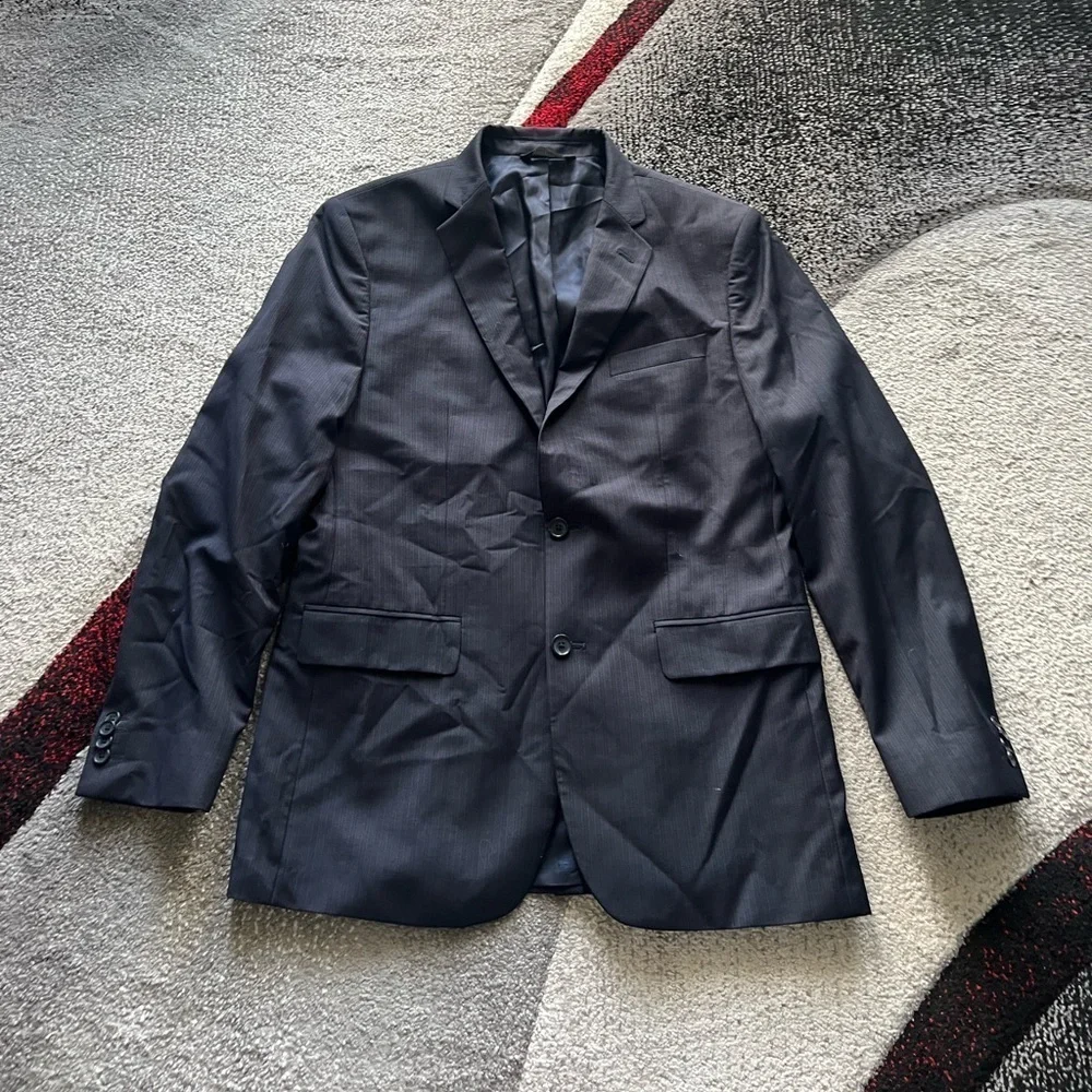 Banana Republic Pinstripe Navy Wool Sportcoat