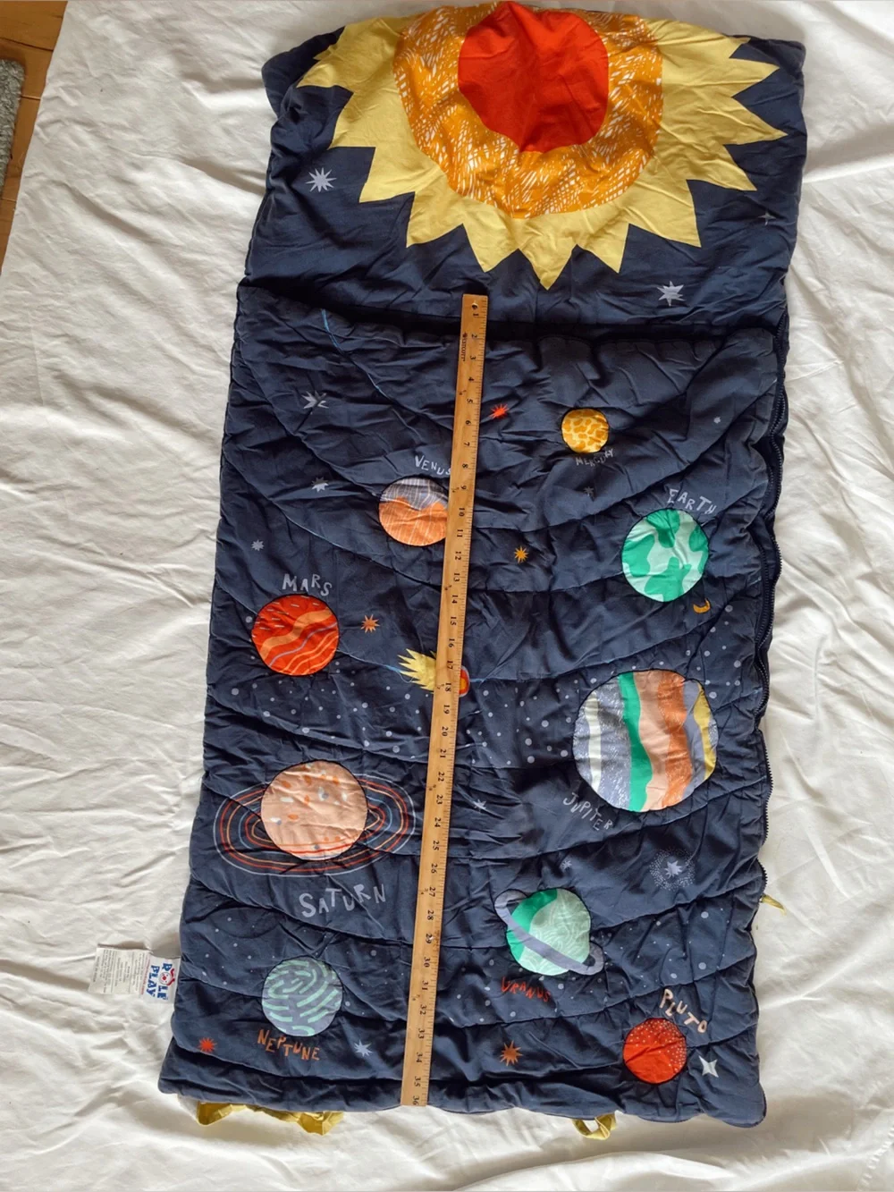 ROLE PLAY Kids Sleeping Bag Solar System Space NASA Bed Roll Toddler Blue