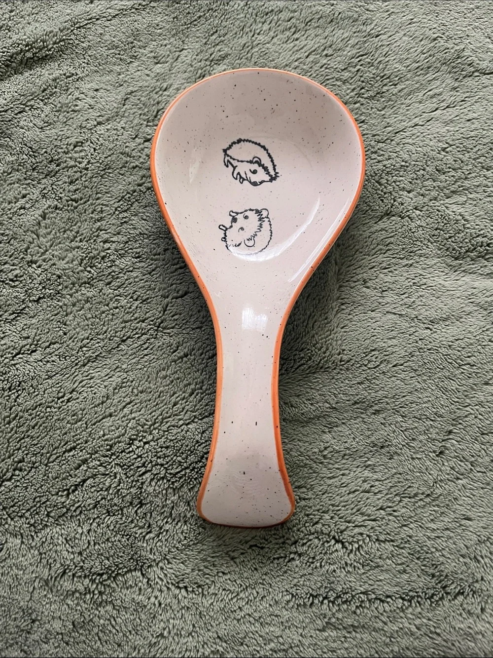 Ceramic Hedgehog Spoon Rest