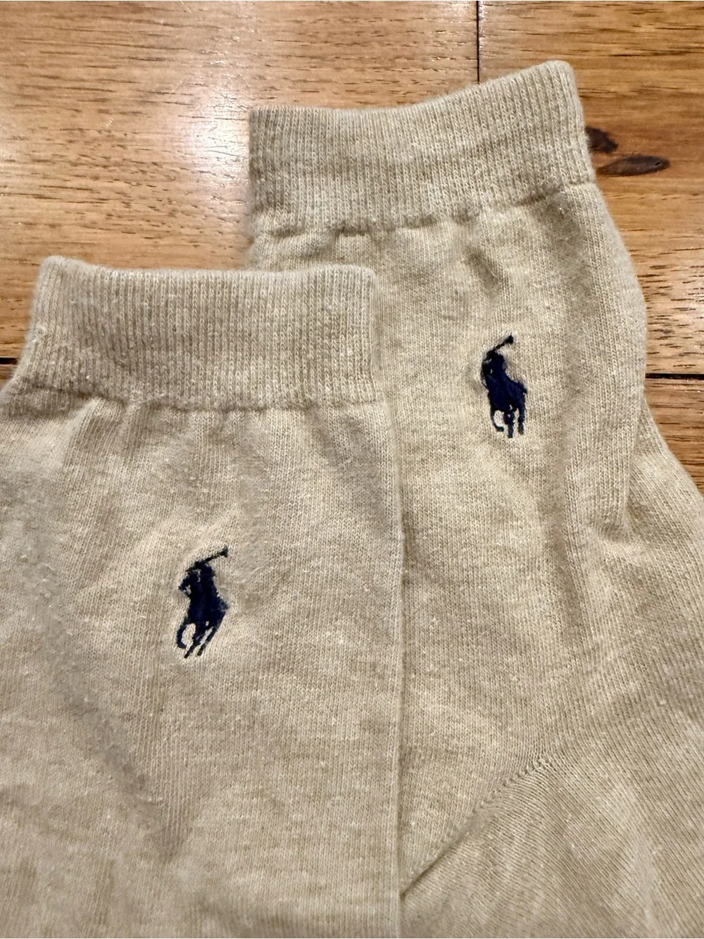 NEVER WORN Polo by Ralph Lauren Beige Crew Socks