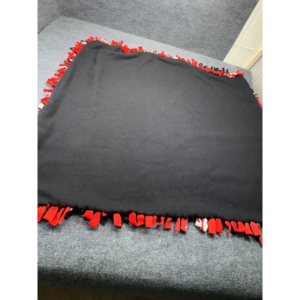 Louisville Cardinals NCAA Fleece Tie Blanket Red Black OS Gameday Tailgate Fan