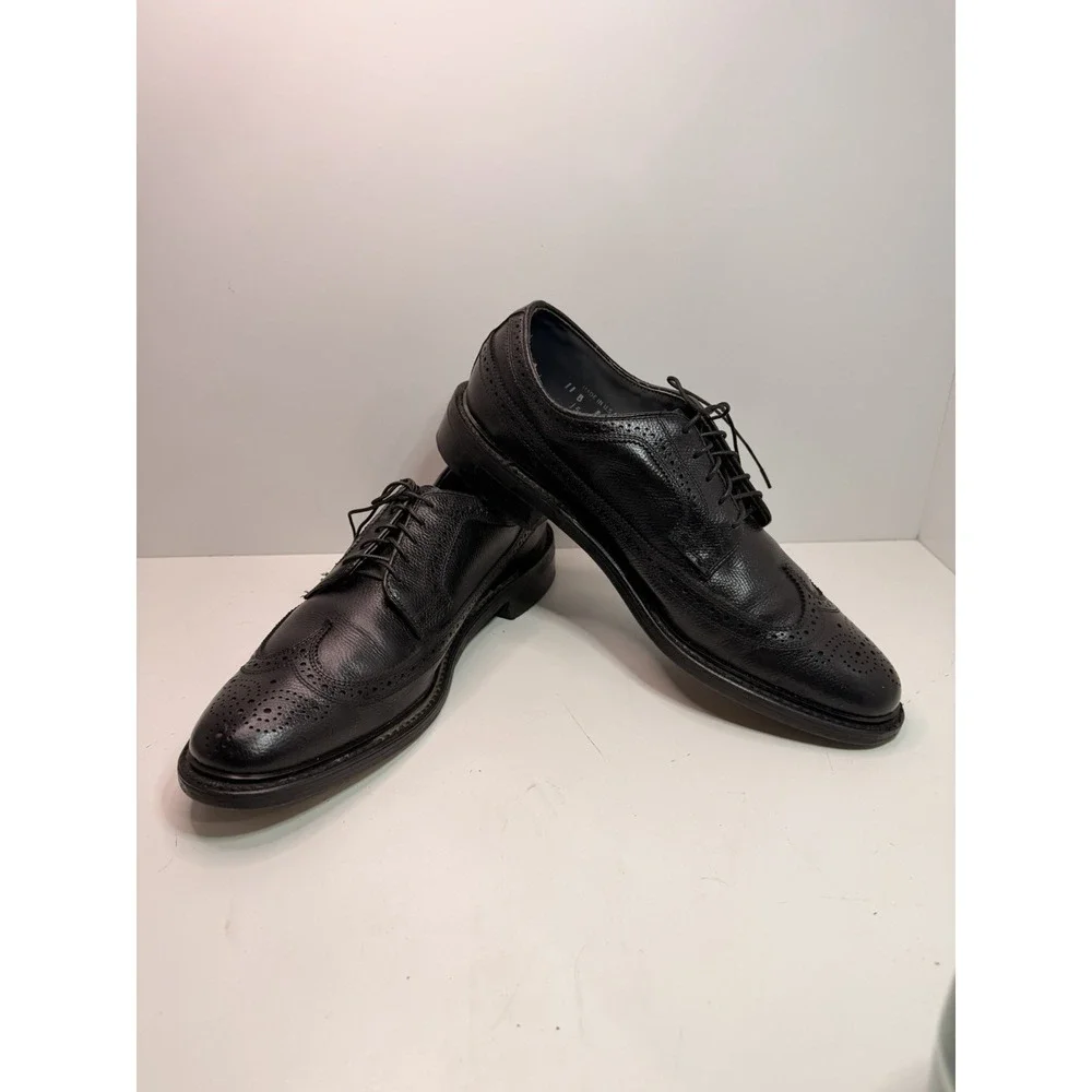Dexter Black Leather Wingtip‎ Oxfords Men's Size 11B Made in USA Dress Shoes