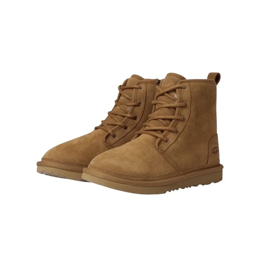 UGG Kids Neumel II Chestnut Suede Lace Up Boots 1017320K‎ Size 4 Youth
