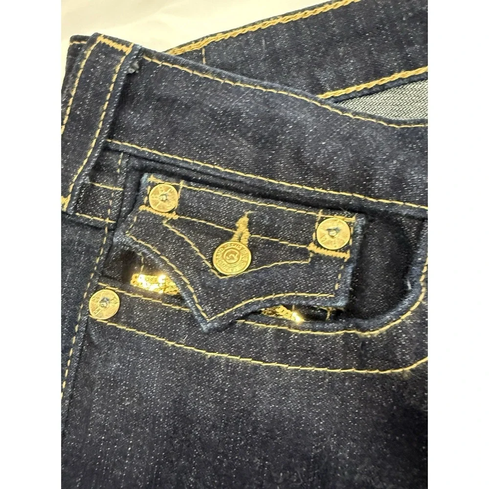 True Religion designed rise flap