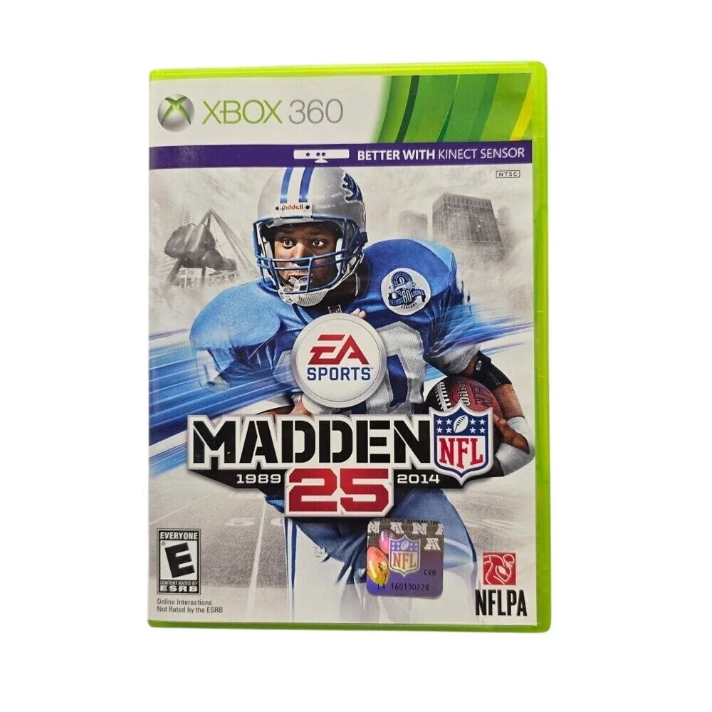 Madden‎ NFL 25 Xbox 360 Barry Sanders Cover Complete Pre-Owned