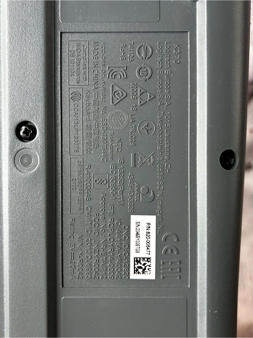 Logitech item as