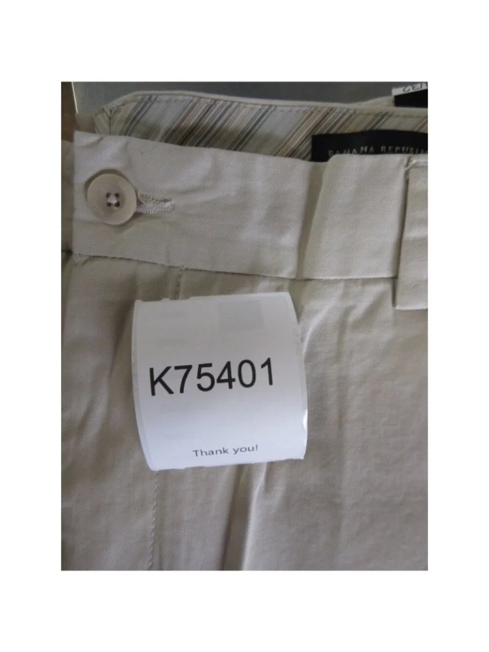 Banana Republic 44x32 zip pocket
