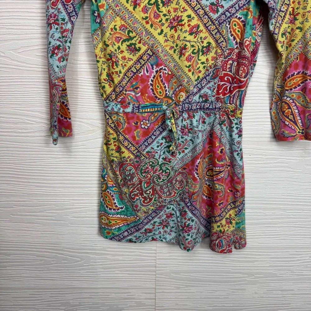 Ralph Lauren Kids Paisley 4/4T Colorful‎ Patch Work Dress