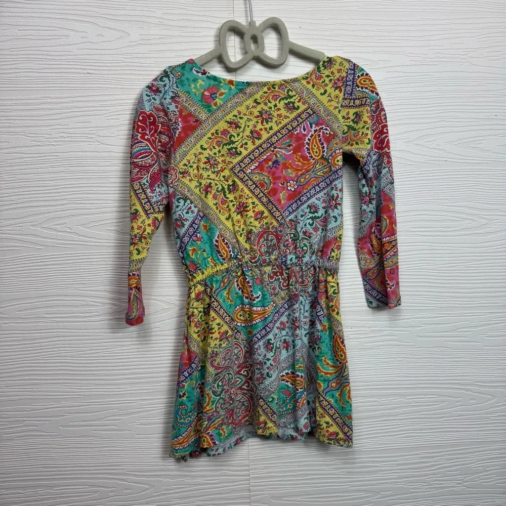 Ralph Lauren Kids Paisley 4/4T Colorful‎ Patch Work Dress