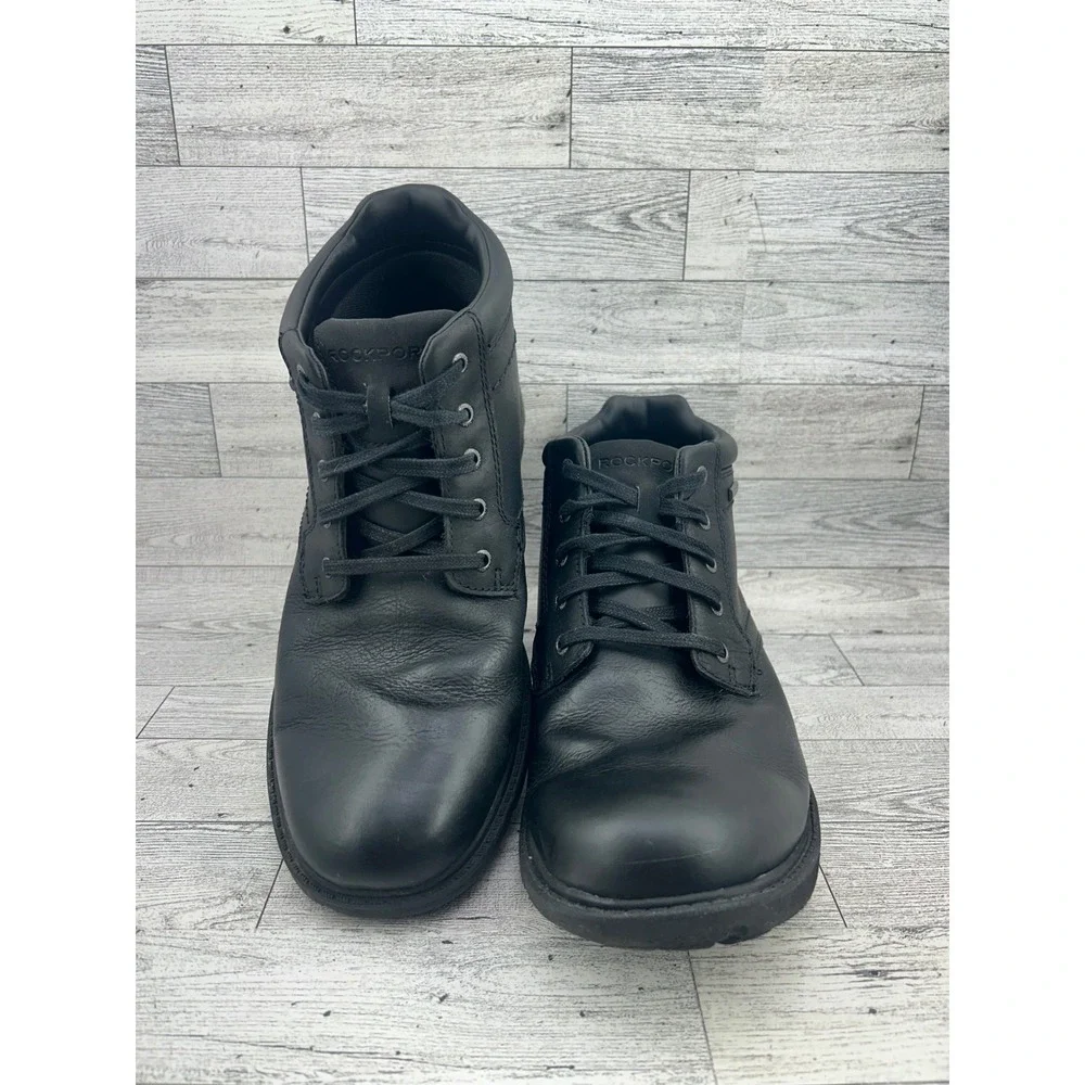 Rockport Storm Surge Mens 9.5 Black Leather‎ Waterproof Chukka Boots CH4053