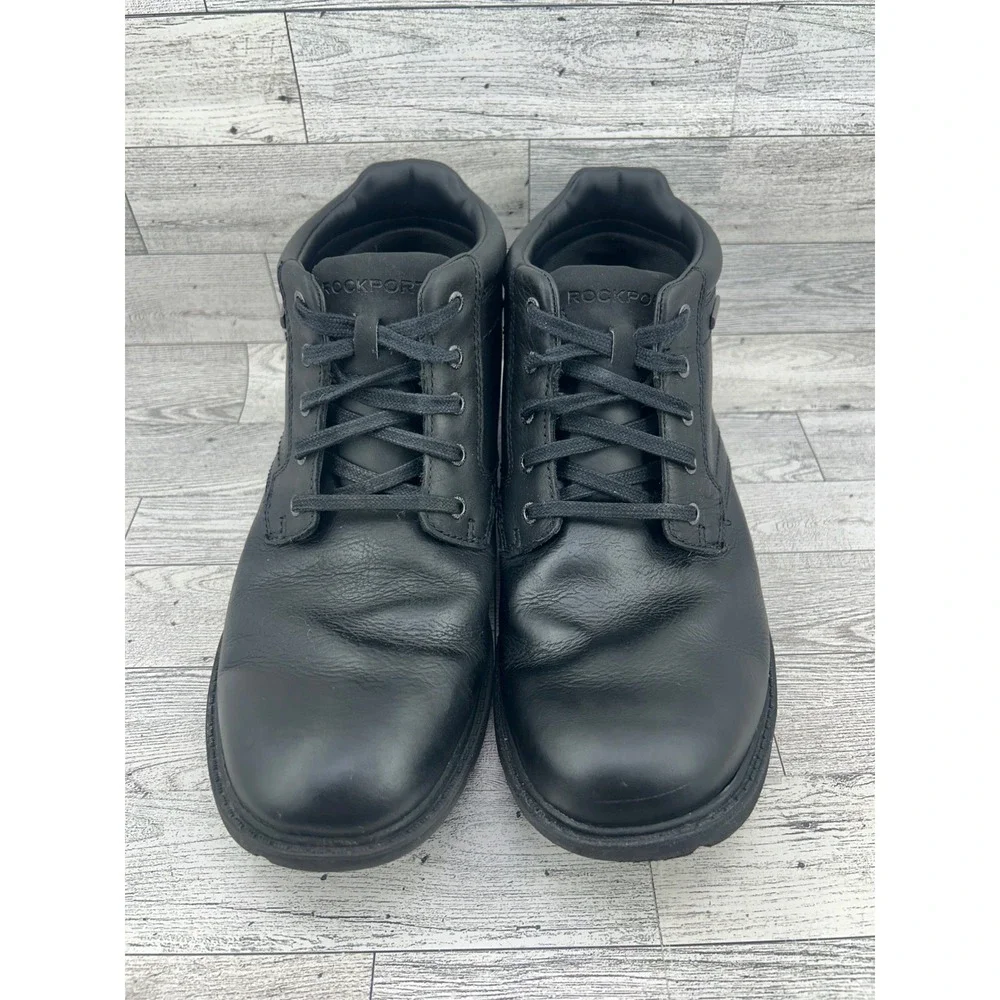 Rockport Storm Surge Mens 9.5 Black Leather‎ Waterproof Chukka Boots CH4053
