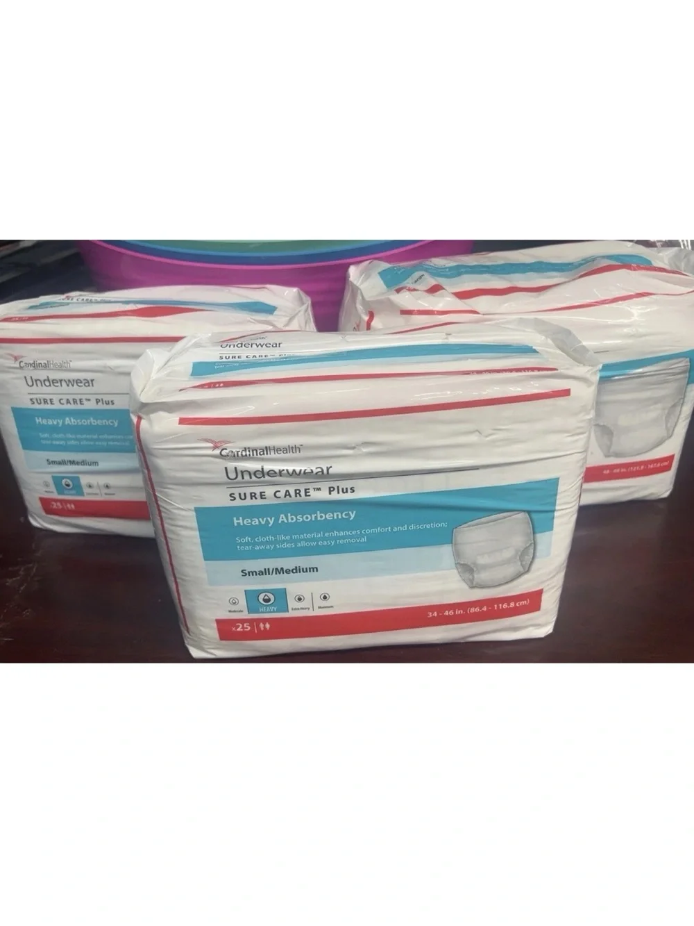 Sure Care Plus Heavy Absorbency Adult Underwear - White (Small/Medium) 2 packs