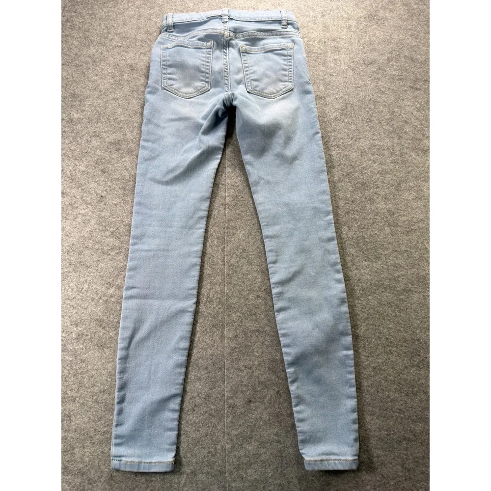 The Children's Place Super Skinny Jeans Kids Size 10 Light Wash Adjustable Waist