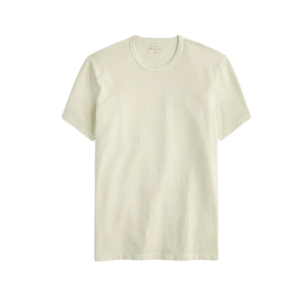 J Crew Washed Tee Stone Tan 100% Cotton Knit Short Sleeve Crewneck S