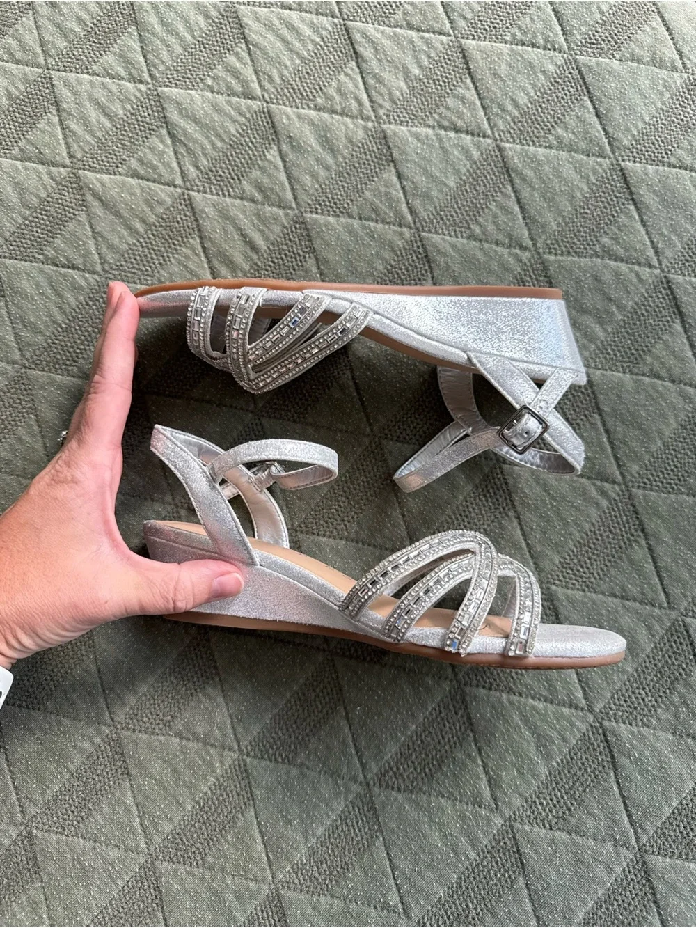 Copper Key silver strappy
