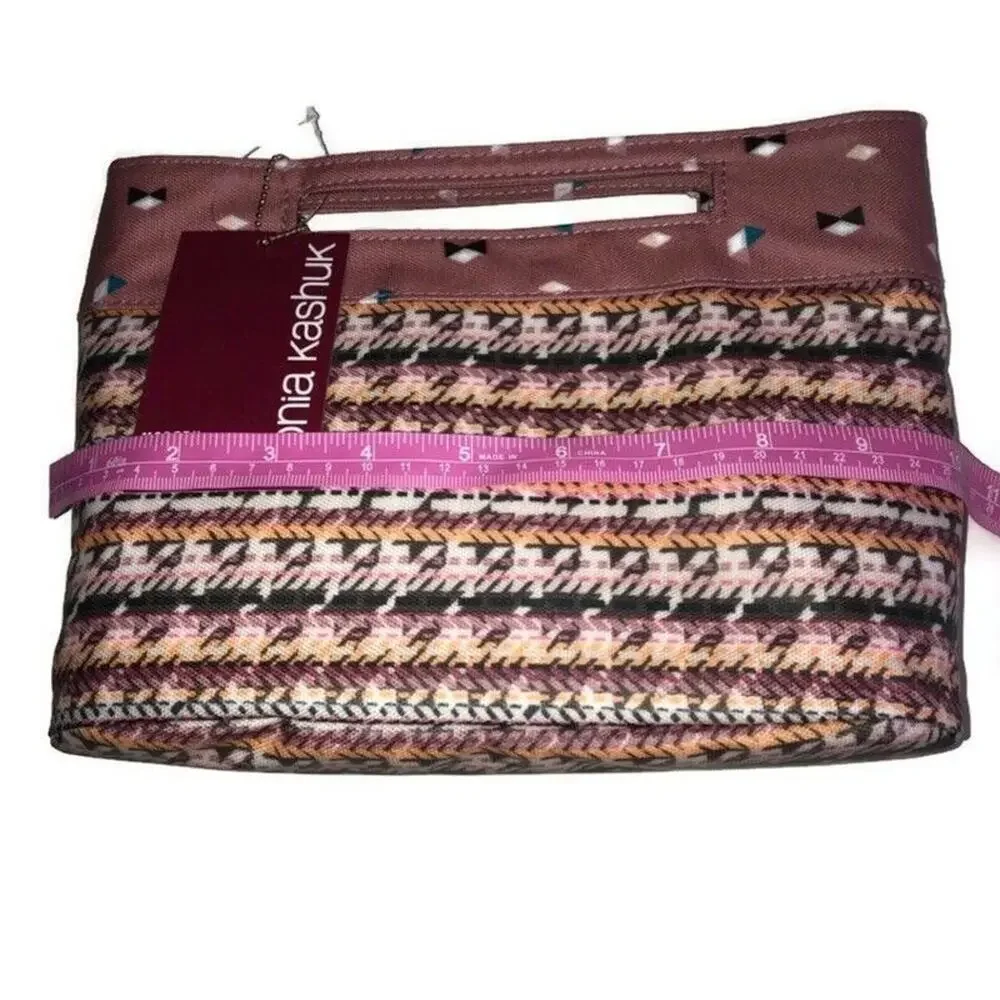 Sonia Kashuk pouch houndstooth zippered