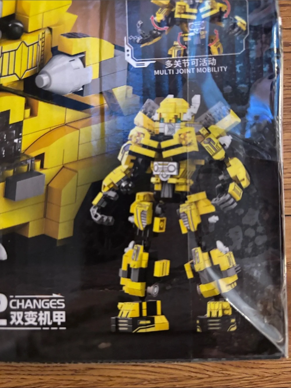 Yellow Transforming Robot & Vehicle Building Set