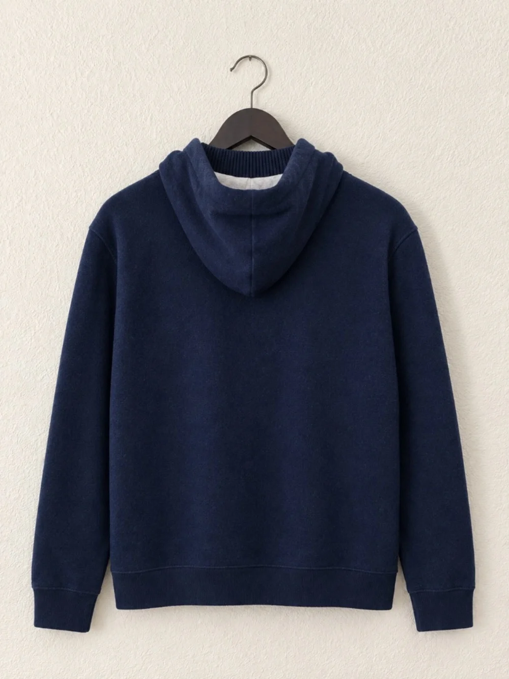 Banana Republic Wool/Cotton Knit Hoodie Jacket Full Zip , Navy Blue Size M