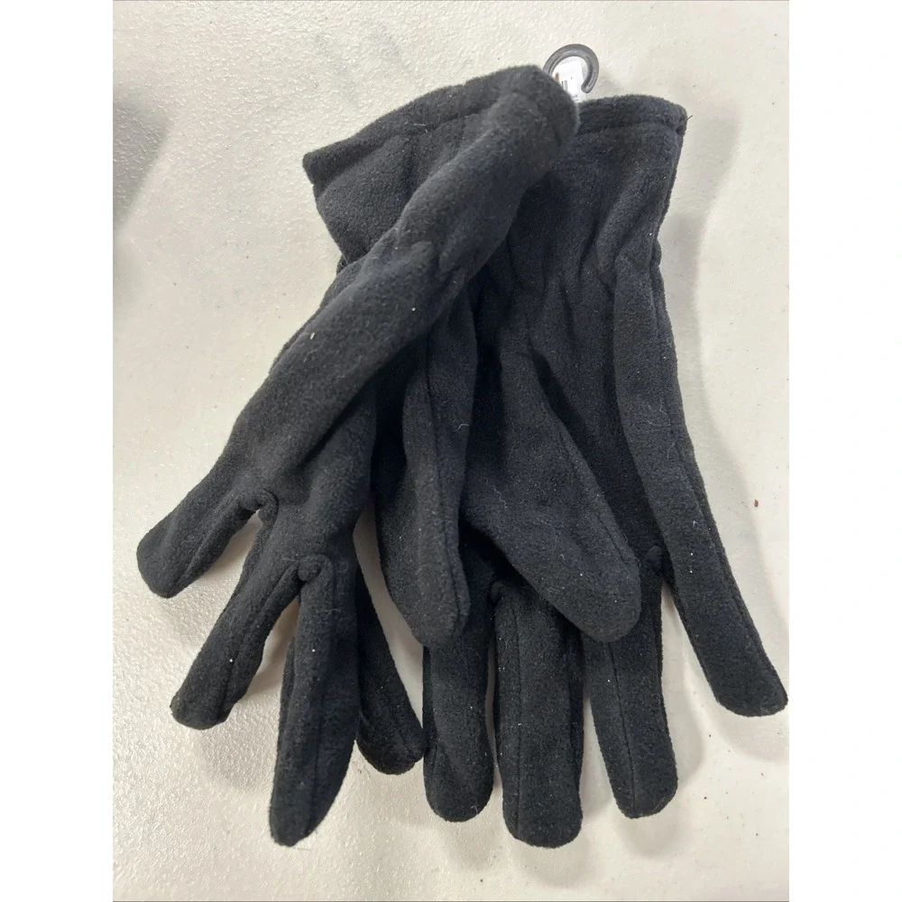 West Loop Mens Unisex Black Fleece Super Soft Gloves - NWT - Mens One Size