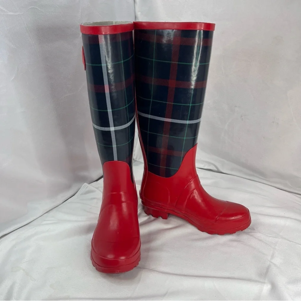 Talbots rain pre plaid