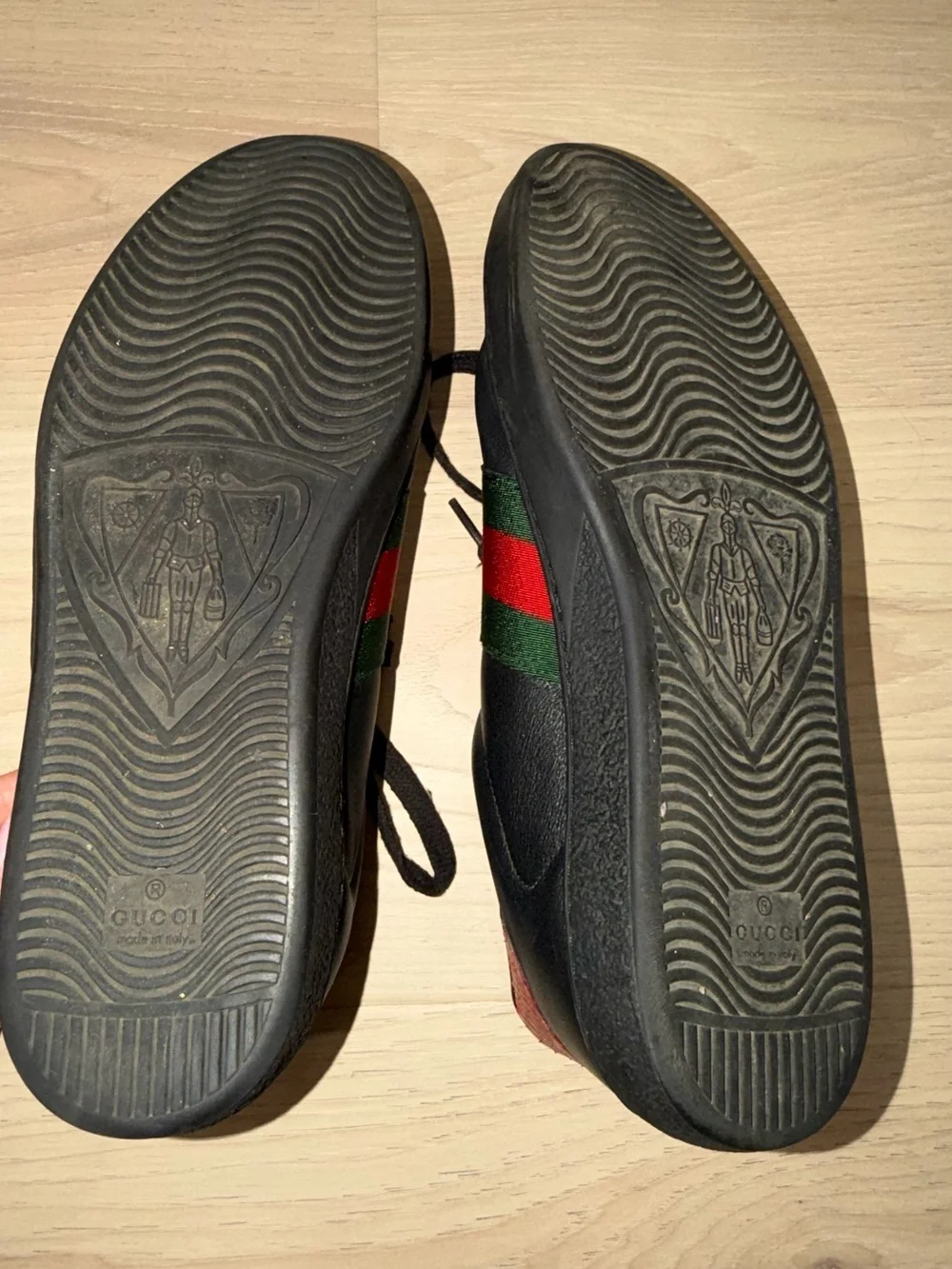 Gucci black leather